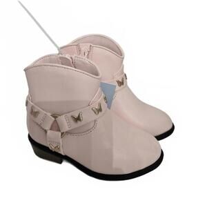 Boots / Cute Pink Butterfly Kids Boots / Size 6 Kids / Cora & Jack / New